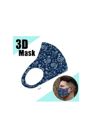 Yeni 1 Adet Unisex Yaz Ince Kesit Nefes Maskesi Toz Geçirmez Anti-uv Yeniden Kullanılabilir Yıkanabilir Baskılı Yarım Yüz Ağız Kül