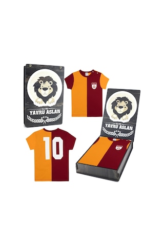 Galatasaray Metin Oktay Bebek T-Shirt Özel Kutulu Kırmızı