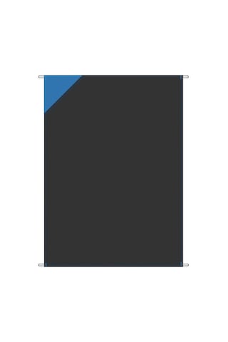 Kosona Siyah Ana + Mavi Üçgen 140x100cm Su Geçirmez Çadır Matı - Taşınabilir, Dayanıklı Ve Kolay Saklanabilir Mavi