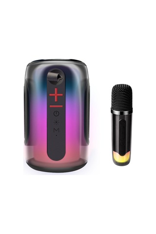 Northcity Pluse 8 Rgb Kablosuz Hoparlör Siyah - Bluetooth 5.0 Ve Karaoke Özellikli