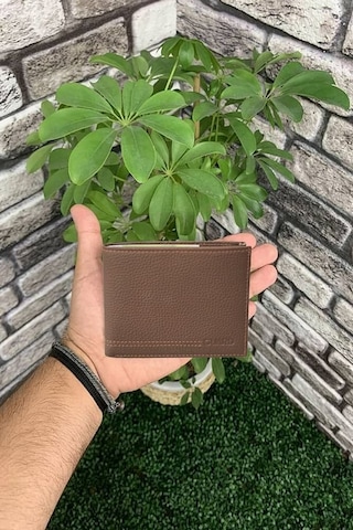 Derije Hakiki Deri Taba Guti Mat Erkek Cüzdanı T1829 Çok Renkli