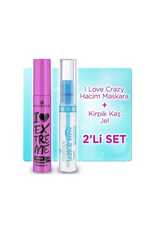 Essence I Love Extreme Crazy Hacim Maskara & Kaş Kirpik Jeli