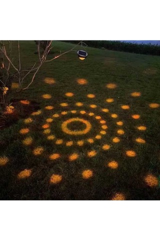 Pazly Güneş Enerjili Çim Lambası Gece Işığı Su Geçirmez Altın Renk Bahçe Aydınlatma Altın