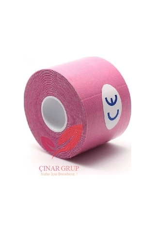 Bia Tape Bandı Pembe Renk 5Cm X 5M Kinesio Biatape Bantı