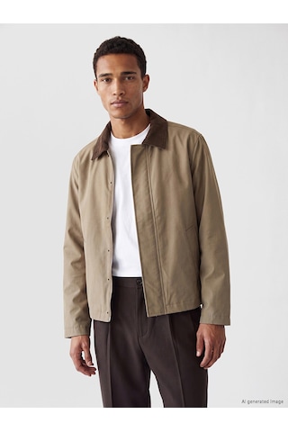 Lcw Vision Bej Regular Fit Kadife Yaka Erkek Mont
