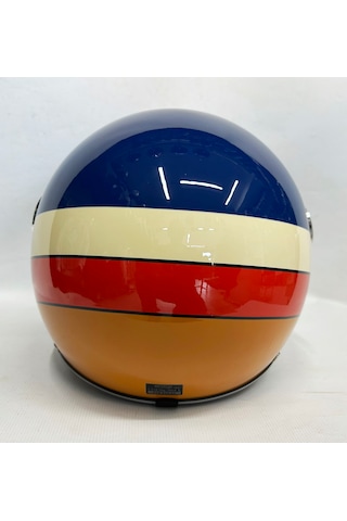 Nero Tk-06 Şefaf Vizörlü Yarım Açık Kask Parlak Lacivert