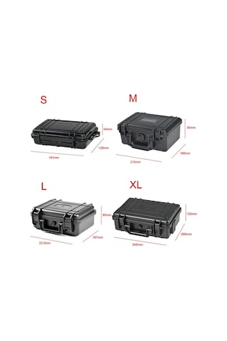 Pazly Su Geçirmez Abs Plastik Taktik Kutu Dış Mekan Alet Konteyneri Mühürlü Güvenlik Ekipmanları Çok Renkli