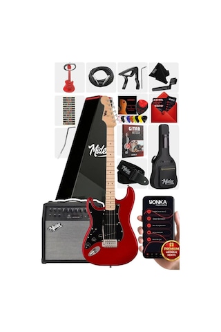 Midex Rph-31rd-50amp Solak Elektro Gitar 50w Amfili Full Set