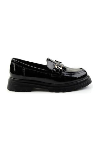 Bambi Siyah Kadın Loafer Ayakkabı K01179828112 Siyah