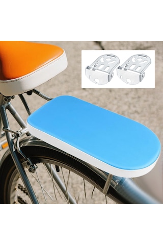 Homyl Bisiklet Arka Koltuk Minderi Hafif 30x15x3.5cm Basit Montaj Mavi