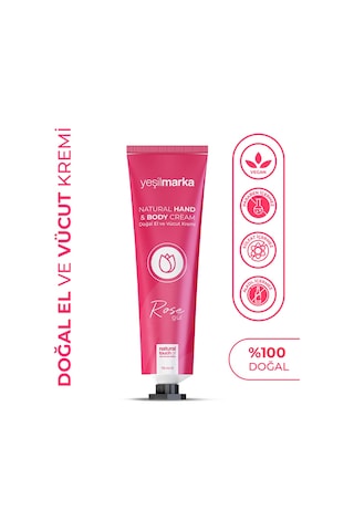 Yeşilmarka Doğal El ve Vücut Kremi Gül 75 ML