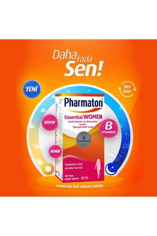 Pharmaton Vitality 30 Kapsül Pharmaton Essential Women 30 Kapsü