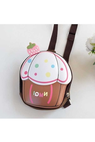 Ebitda Sevimli Çapraz Çocuk Cupcake Göğüs Çantası, Kahverengi, Sanbuyos, Erkek/kız Kahverengi