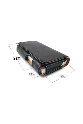 Tuşlu Telefon Kılıfı Bel Kemer Kılıf 12.5 X 5.5 Cm