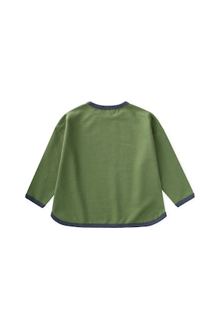 Cigit Geniş Kesim Mevsimlik Uzun Kollu T-shirt 2-8 Yaş Yağ Yeşili