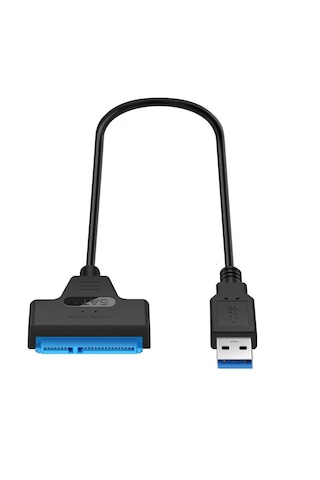 Usb 3.0 Yüksek Hızlı 2.5 Inç Sata Ssd Ve Hdd Harddisk Kablosu 0.25m