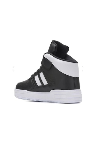Ndrops 09-24 Deri Outdoor Erkek Çocuk Spor Bot Siyah Beyaz 26-30 Siyah