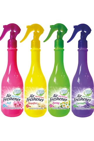 Fuji Air Freshener Neon Oda Parfüm Seti Soft + Lavanta + Spring + Sensitive 4 x 400 ML