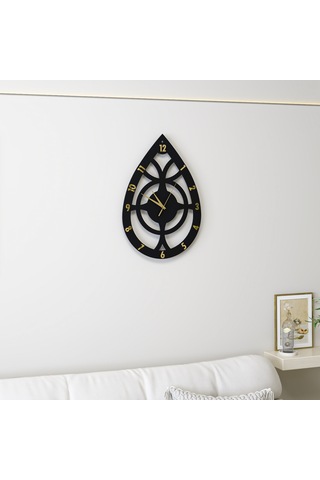 Radıance Duvar Saati Siyah Gold Siyah - Gold