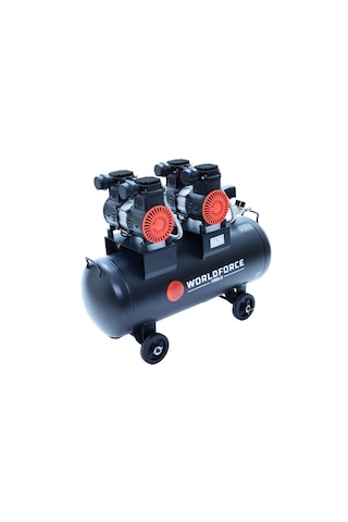 Worldforce 100 L 8 Bar Sessiz Ve Yağsız Hava Kompresörü 4 Piston