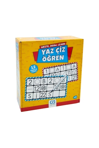 Yaz Çiz Öğren 12 Parça - Mavi Su Dünyası