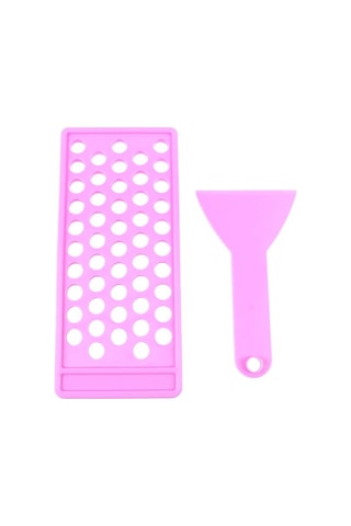 2 Adet/takım Kendin Yap Dudak Balsamı Dudak Parlatıcısı El Sanatları Seti Balmumu Dökme Tepsisi Spatula Kazıyıcı Seti