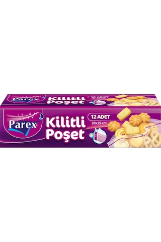 Kilitli Buzdolabı Poşeti Küçük Boy 12'li 20 X 25 Cm 24 Paket 1 Koli