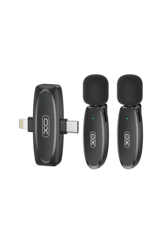 Premium Mkf10 2'si 1 Arada Type-c Ve Lightning Kablosuz Mikrofon Yayın Ekipman Muhabir