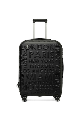 Lumberjack Lugano -b Abs 5pr Siyah Unisex Büyük Boy Valiz Siyah