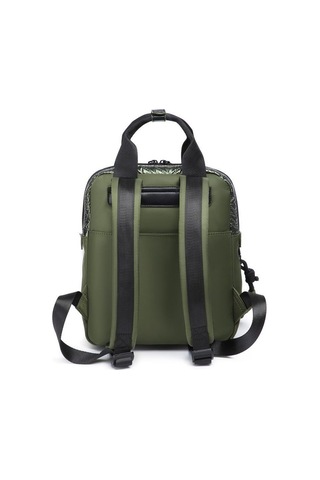 Smart Bags Parlak Kumaş Küçük Boy Askılı Kadın Sırt Çantası 3250 Yeşil