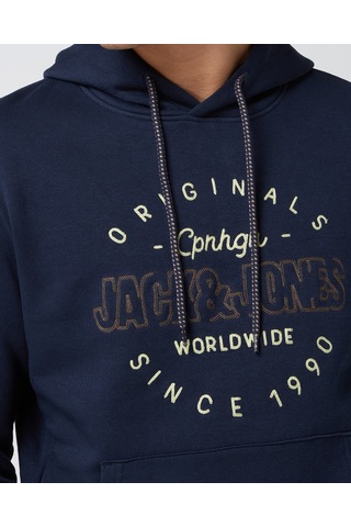 Jack & Jones Erkek Sweatshırt 12198426-navy 12198426-navy Lacivert Lacivert