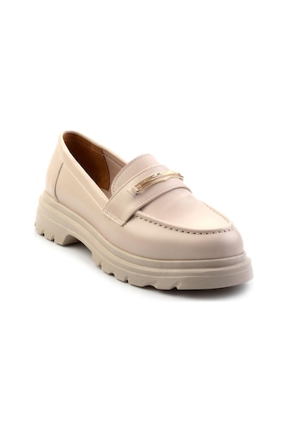 Bambi Bej Kadın Loafer Ayakkabı K01997010709 Bej