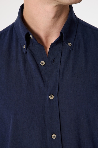 D'S Damat Ds Damat Comfort Lacivert Flamlı Pamuk-keten Yazlık Gömlek 6hc02ort01304 Çok Renkli