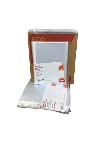 Noki 4830 A4 Eco Poşet Dosya 100'lü x 30 Paket (1 Koli)
