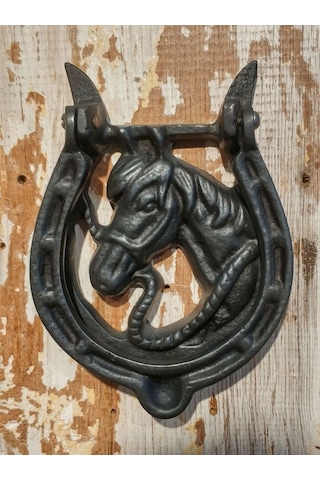 House2Home El Yapımı Pirinç At Nalı Kapı Tokmağı, Sarı Siyah