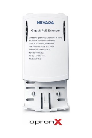 Nvd-3401 1 In 4 Gigabit Out Poe Repeater Extender Waterproof Outdoor