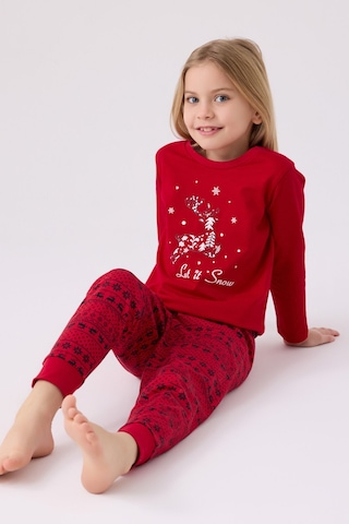 Arnetta Kız Çocuk Kırmızı Pijama Takımı Ar3106-c-v1 Kırmızı