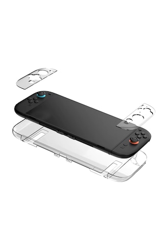 Teknoroket Nintendo Switch 2 Şok Emici Şeffaf Komple Kılıf