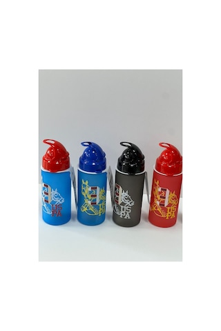 Polo Lisanslı 400 Ml Pipetli Bpa Free Mat Renkli Matara Çok Renkli