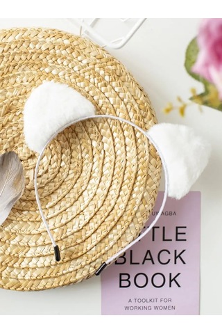 Logovo Bobrov Kuli: Pofuduk Kedi Kulakları 91903030 Beyaz