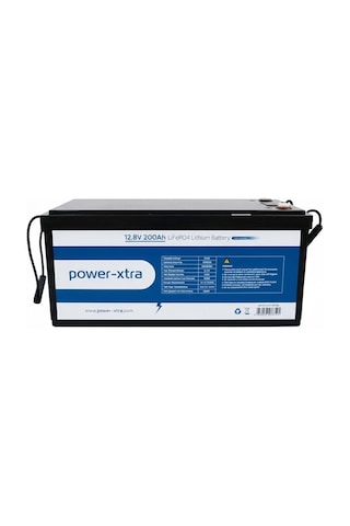 Power-xtra 12.8v 200ah Lifepo4 Lityum Akü - Ekranlı