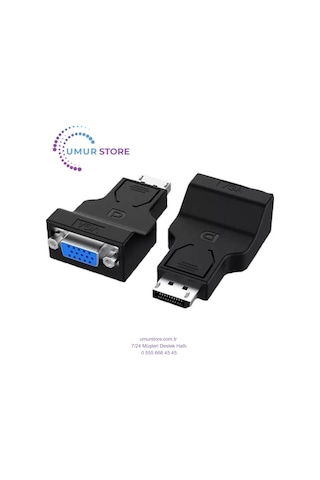 Display Port To Vga Çevirici, Dp To Vga, Display To Vga Görüntü Aktarıcı Çevirici, Dönüştürücü