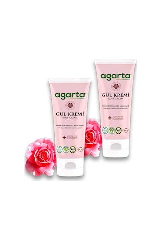 Agarta Doğal Cilt Nemlendirici Gül Kremi 2 x 75 ML