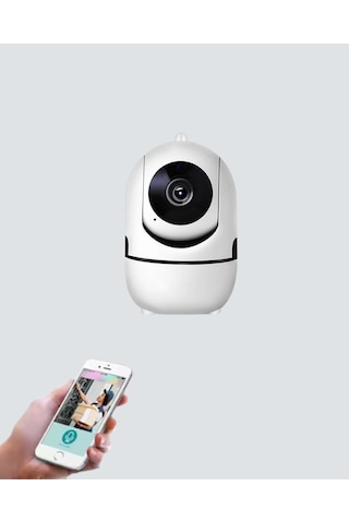 Mey İthalat 360 Dönen Akıllı Wifi Kamera Uzaktan Kontrol Ve İki Yönlü Ses Özellikli