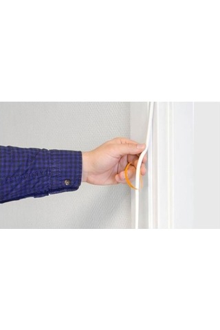 Beyaz Pencere Yalıtım Süngeri Fitili 10 Metre Yapışkanlı Pimapen Kapı Fitili Cam Bandı Sızdırmazlık Fitili 10 M