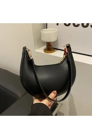 Yeni Moda High-end Ay Şeklinde Beyzbol Çantası Gösteren Lüks Kadın Tek Omuz Khaki 21x5x12.5cm Haki