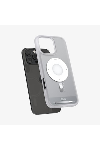 Spigen İphone 16 Pro İle Uyumlu Kılıf Ultra Hybrid Magfit Magsafe Özellikli Classic Classic Silver