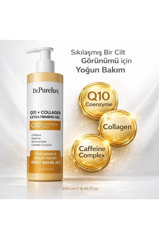 Q10 Coenzyme + Collagen İçeren , Sıkılaştırıcı, Toparlayıcı Ve Canlandırıcı Selülit Jeli