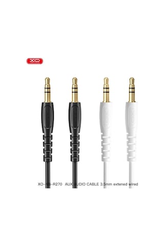 Nb-r270 3.5 Mm Jack Aux 1m Hd Ses Aktarım Kablosu Siyah