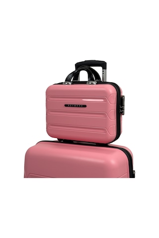 Reymond Luggage Lucas Polipropilen Kırılmaz Valiz - Hafif Sert Kabuklu Bavul, Makyaj Valizi - Smgstk53f121b7a0 Pembe